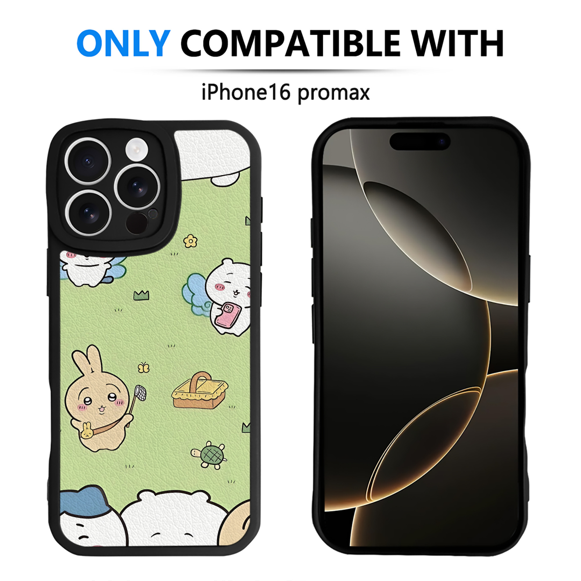 （画像用） ちいかわ Chii-kawa 【iPhone 16シリーズ対応】シリコンスマホケース（レザー調） 材質：シリコン